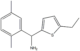 (2,5-dimethylphenyl)(5-ethylthiophen-2-yl)methanamine Structure