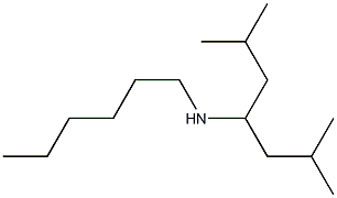 (2,6-dimethylheptan-4-yl)(hexyl)amine Structure