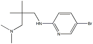 (2-{[(5-bromopyridin-2-yl)amino]methyl}-2-methylpropyl)dimethylamine 구조식 이미지