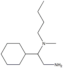 (2-amino-1-cyclohexylethyl)(butyl)methylamine Structure