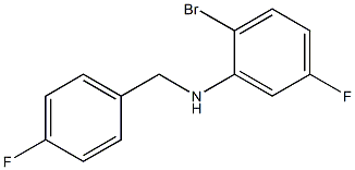 (2-bromo-5-fluorophenyl)(4-fluorophenyl)methylamine Structure