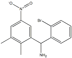 (2-bromophenyl)(2,3-dimethyl-5-nitrophenyl)methanamine 구조식 이미지