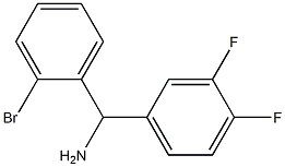 (2-bromophenyl)(3,4-difluorophenyl)methanamine 구조식 이미지
