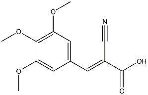(2E)-2-cyano-3-(3,4,5-trimethoxyphenyl)acrylic acid Structure