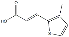 (2E)-3-(3-methylthiophen-2-yl)prop-2-enoic acid 구조식 이미지