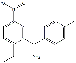 (2-ethyl-5-nitrophenyl)(4-methylphenyl)methanamine 구조식 이미지