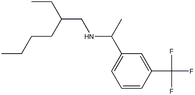 (2-ethylhexyl)({1-[3-(trifluoromethyl)phenyl]ethyl})amine Structure