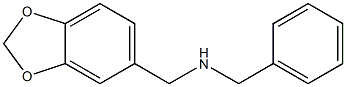 (2H-1,3-benzodioxol-5-ylmethyl)(benzyl)amine Structure