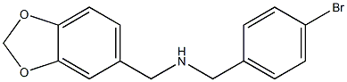 (2H-1,3-benzodioxol-5-ylmethyl)[(4-bromophenyl)methyl]amine 구조식 이미지