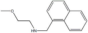 (2-methoxyethyl)(naphthalen-1-ylmethyl)amine Structure