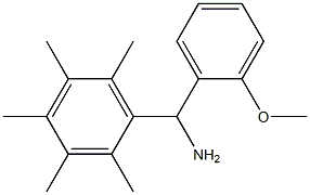 (2-methoxyphenyl)(2,3,4,5,6-pentamethylphenyl)methanamine Structure