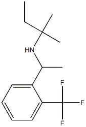 (2-methylbutan-2-yl)({1-[2-(trifluoromethyl)phenyl]ethyl})amine 구조식 이미지