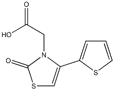 (2-oxo-4-thien-2-yl-1,3-thiazol-3(2H)-yl)acetic acid 구조식 이미지
