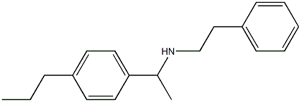 (2-phenylethyl)[1-(4-propylphenyl)ethyl]amine 구조식 이미지