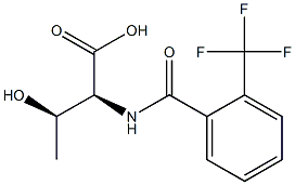 (2S,3R)-3-hydroxy-2-{[2-(trifluoromethyl)benzoyl]amino}butanoic acid Structure