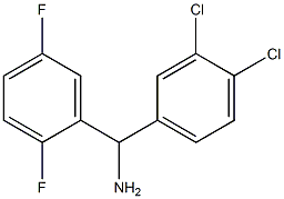 (3,4-dichlorophenyl)(2,5-difluorophenyl)methanamine Structure