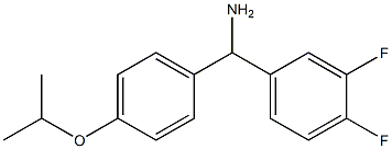 (3,4-difluorophenyl)[4-(propan-2-yloxy)phenyl]methanamine Structure