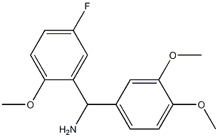 (3,4-dimethoxyphenyl)(5-fluoro-2-methoxyphenyl)methanamine 구조식 이미지