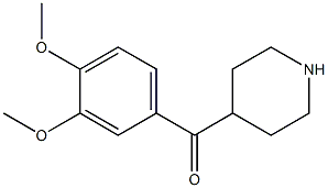 (3,4-dimethoxyphenyl)(piperidin-4-yl)methanone Structure