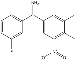 (3,4-dimethyl-5-nitrophenyl)(3-fluorophenyl)methanamine 구조식 이미지