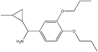 (3,4-dipropoxyphenyl)(2-methylcyclopropyl)methanamine Structure