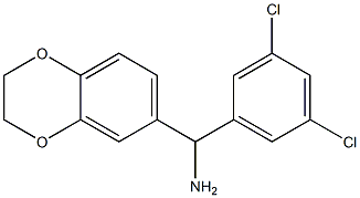 (3,5-dichlorophenyl)(2,3-dihydro-1,4-benzodioxin-6-yl)methanamine Structure