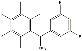 (3,5-difluorophenyl)(2,3,4,5,6-pentamethylphenyl)methanamine 구조식 이미지