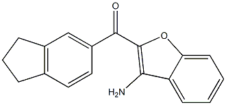 (3-amino-1-benzofuran-2-yl)(2,3-dihydro-1H-inden-5-yl)methanone Structure