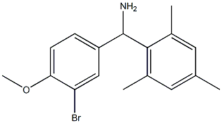 (3-bromo-4-methoxyphenyl)(2,4,6-trimethylphenyl)methanamine 구조식 이미지