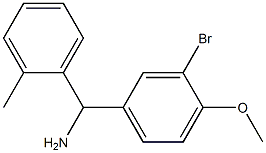 (3-bromo-4-methoxyphenyl)(2-methylphenyl)methanamine 구조식 이미지