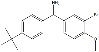 (3-bromo-4-methoxyphenyl)(4-tert-butylphenyl)methanamine Structure