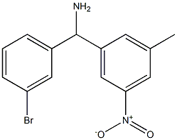 (3-bromophenyl)(3-methyl-5-nitrophenyl)methanamine Structure