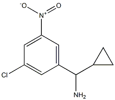 (3-chloro-5-nitrophenyl)(cyclopropyl)methanamine Structure