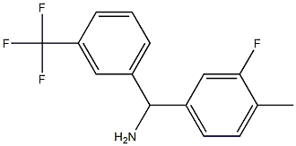 (3-fluoro-4-methylphenyl)[3-(trifluoromethyl)phenyl]methanamine Structure