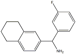 (3-fluorophenyl)(5,6,7,8-tetrahydronaphthalen-2-yl)methanamine Structure