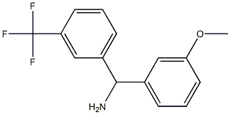 (3-methoxyphenyl)[3-(trifluoromethyl)phenyl]methanamine 구조식 이미지