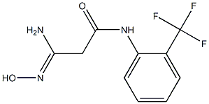 (3Z)-3-amino-3-(hydroxyimino)-N-[2-(trifluoromethyl)phenyl]propanamide Structure