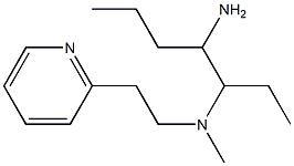 (4-aminoheptan-3-yl)(methyl)[2-(pyridin-2-yl)ethyl]amine 구조식 이미지