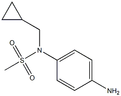 (4-aminophenyl)-N-(cyclopropylmethyl)methanesulfonamide Structure