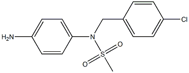 (4-aminophenyl)-N-[(4-chlorophenyl)methyl]methanesulfonamide 구조식 이미지