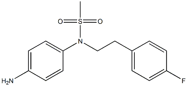 (4-aminophenyl)-N-[2-(4-fluorophenyl)ethyl]methanesulfonamide Structure