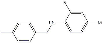 (4-bromo-2-fluorophenyl)(4-methylphenyl)methylamine Structure