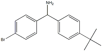 (4-bromophenyl)(4-tert-butylphenyl)methanamine Structure