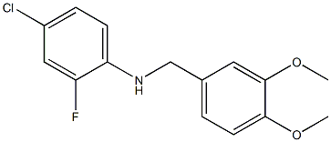 (4-chloro-2-fluorophenyl)(3,4-dimethoxyphenyl)methylamine Structure