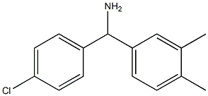 (4-chlorophenyl)(3,4-dimethylphenyl)methanamine Structure