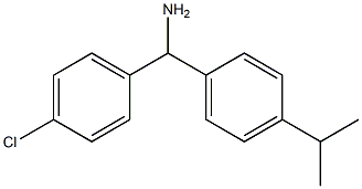 (4-chlorophenyl)[4-(propan-2-yl)phenyl]methanamine 구조식 이미지
