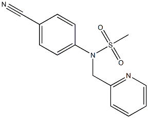 (4-cyanophenyl)-N-(pyridin-2-ylmethyl)methanesulfonamide Structure