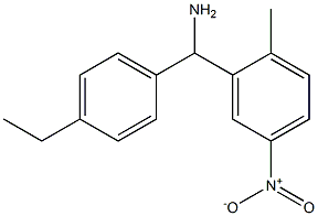 (4-ethylphenyl)(2-methyl-5-nitrophenyl)methanamine Structure