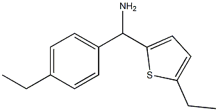 (4-ethylphenyl)(5-ethylthiophen-2-yl)methanamine 구조식 이미지