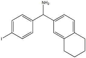 (4-iodophenyl)(5,6,7,8-tetrahydronaphthalen-2-yl)methanamine Structure